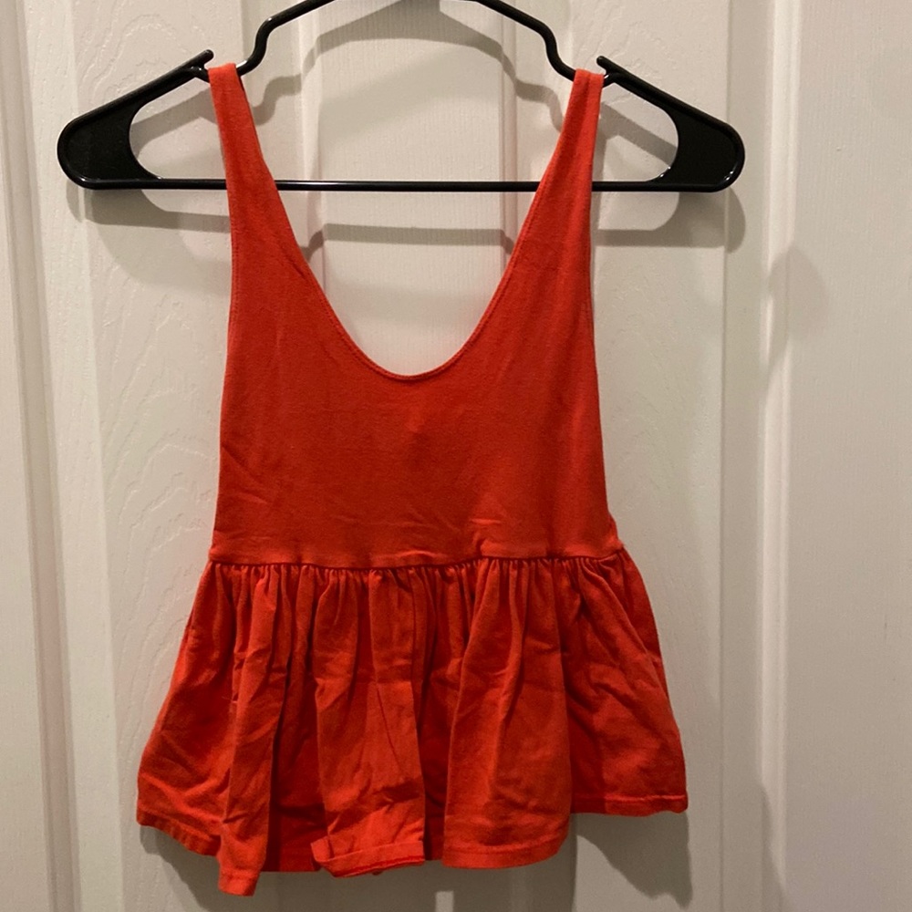 Truly Madly Deeply Los Angeles Flowy Tank Red XS